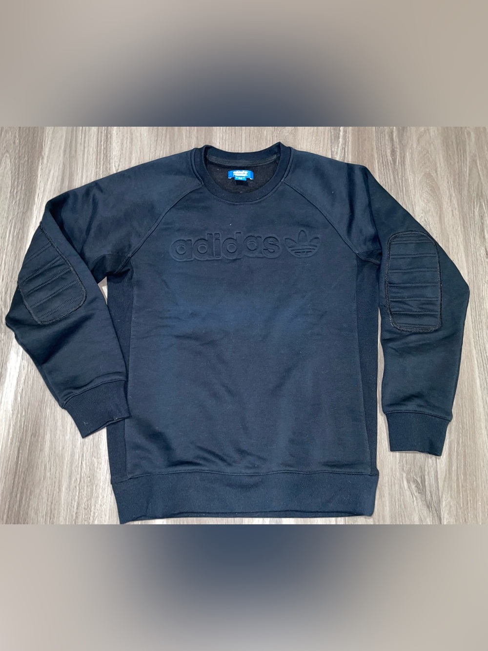 Men’s Vintage Adidas Original 2012  Crewneck — Black — Size M